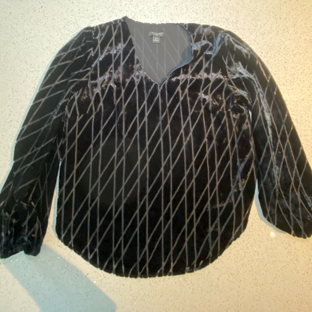 Ann Taylor Velvet blouse feminine romantic pretty style